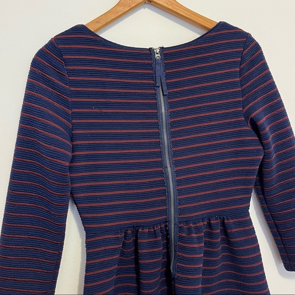 Anthropologie Maeve Brenna Stripe Fit and Flare Dress Womens Size 2 - Picture 9 of 10